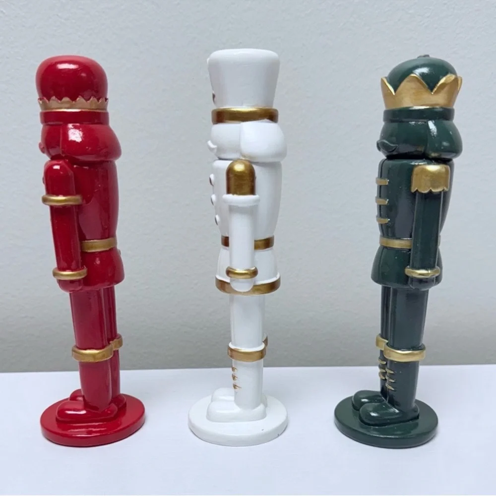 New! Set of 3 Target Bullseye Playground Christmas Nutcracker Figurines